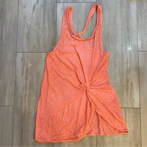 Victoria’s Secret Heathered Neon Orange Cover-up Dress with Twist Detail, small